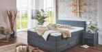 Modernes Boxspringbett in grau
