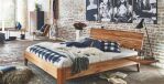 Bett Wildeiche massiv