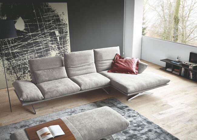 Couch modern grau